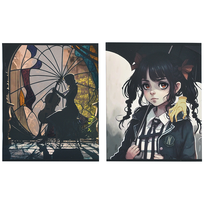 Фото к товару Набор. подарочный (тетрадь "Вэнсдэй", 48 л.+ ручка пиши-стирай 2 шт ) Набор. подарочный (тетрадь "Вэнсдэй", 48 л.+ ручка пиши-стирай 2 шт )