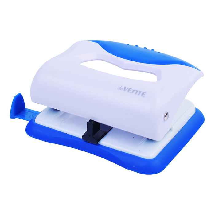 Дырокол "Color" (20 листов) пластиковый с каучуковой вставкой, с линейкой, в картонной коро