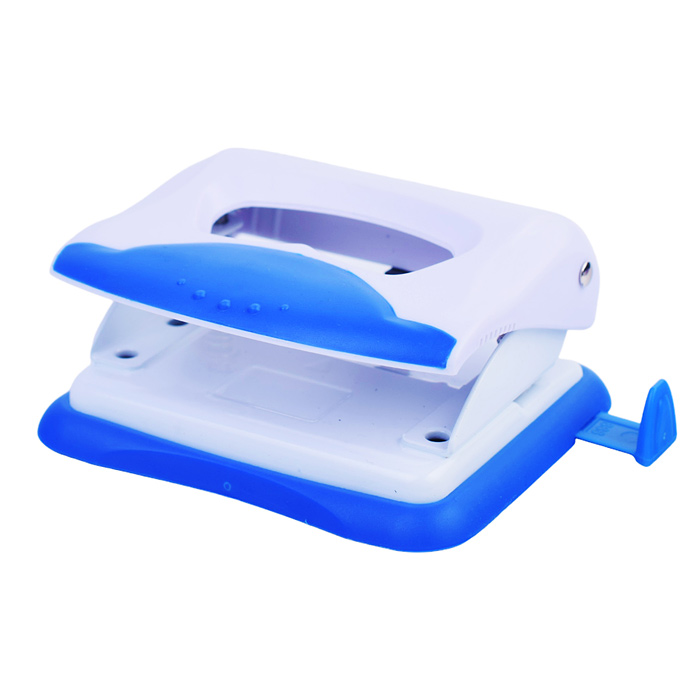 Дырокол "Color" (20 листов) пластиковый с каучуковой вставкой, с линейкой, в картонной коро