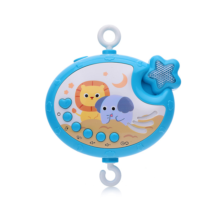 Мобиль 698-84 "Зверятки" музыкальный, на кроватку, в коробке