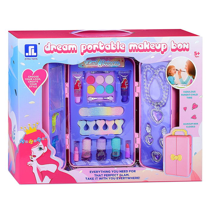 Фото к товару Набор детской косметики 2106L "Красотка" в коробке Набор детской косметики 2106L "Красотка" в коробке