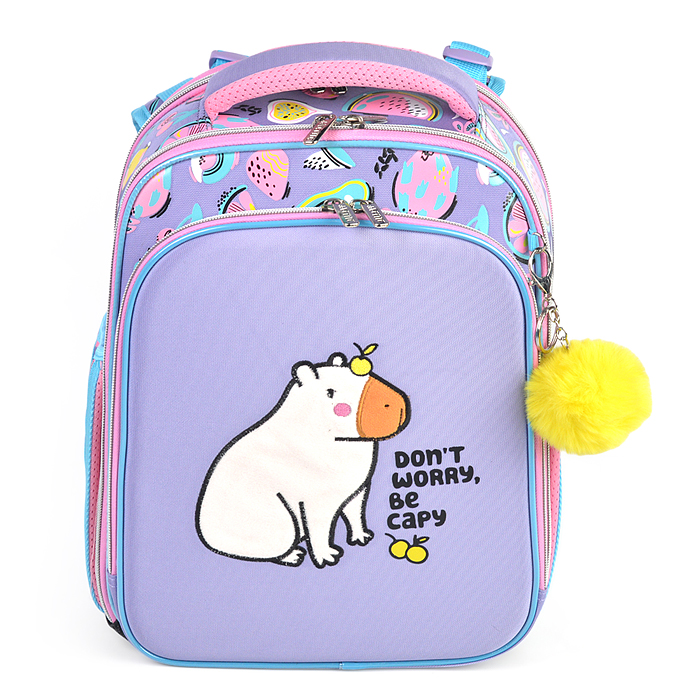 Рюкзак "Premier. Capybara" школьный жесткий 37x28x18 см (17 л) вес 1000 г, 2 отделения на м