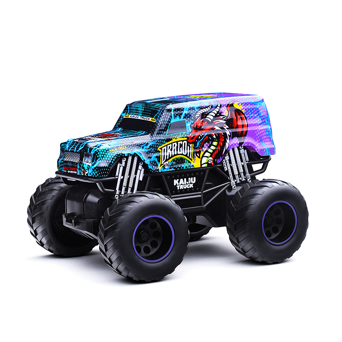 Машина KM665-3A "Граффити монстр" р/у, 27 MHz, в коробке