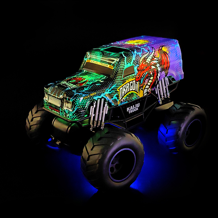 Машина KM665-3A "Граффити монстр" р/у, 27 MHz, в коробке