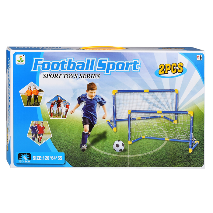 Ворота футбольные DQ-17 " Юный футболист" в коробке