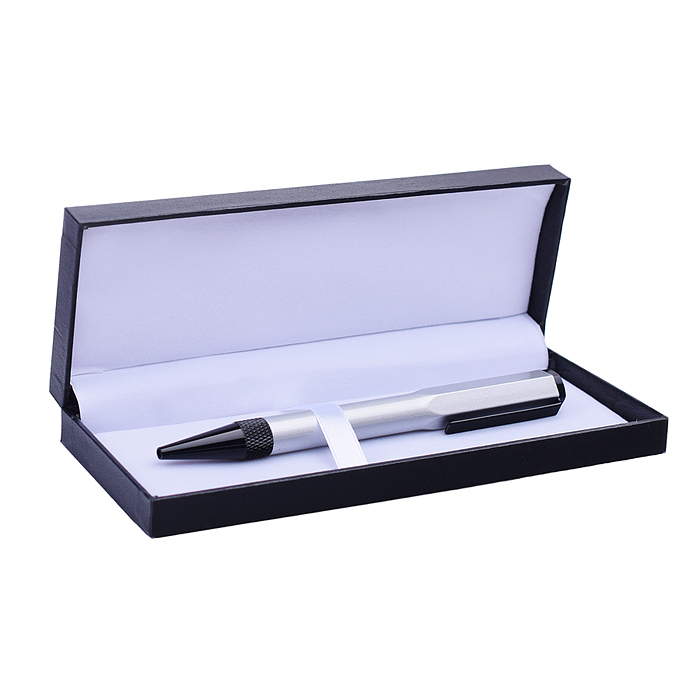 Ручка шариковая с поворотным механизмом MATT S, синяя, пулевидный пиш.узел 0,7 мм, корпус металличес