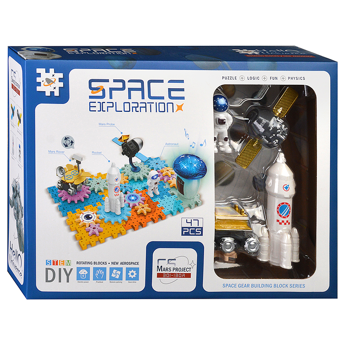 Конструктор 601-12A "Космическая станция-1" (48 дет.)