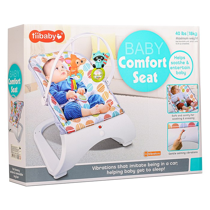 Шезлонг детский 68116 "Счастливое детство" в коробке