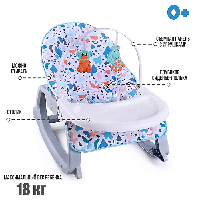 Стульчик детский 1883 "Комфорт" 2 в 1 в коробке