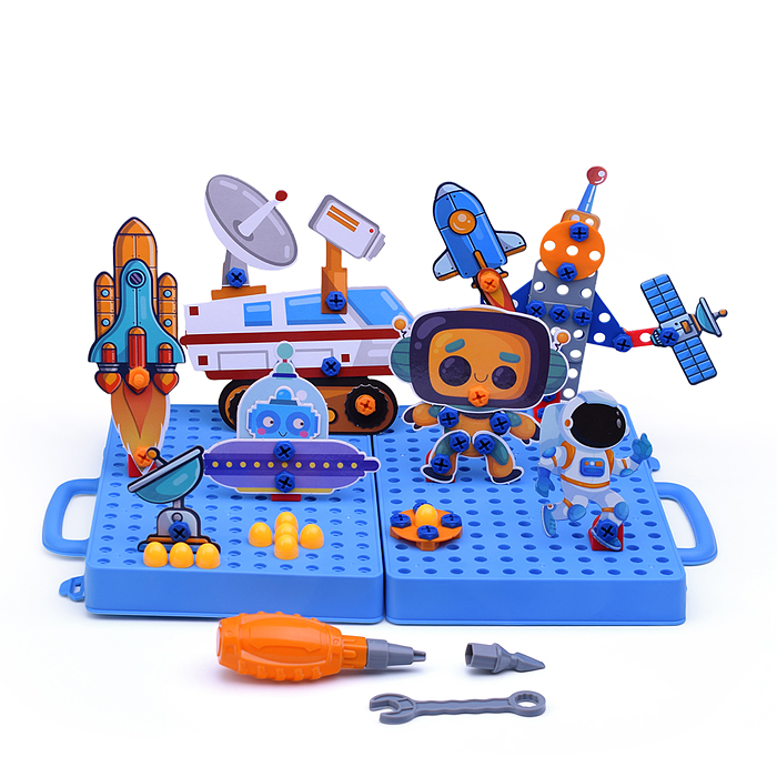 Фото к товару Доска для рисования 5 в 1 B101 "Космические приключения" в коробке Доска для рисования 5 в 1 B101 "Космические приключения" в коробке