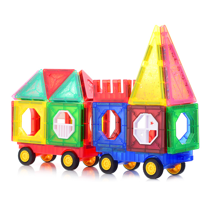 Фото к товару Конструктор магнитный HD382A "Строитель" (72 дет.) в коробке Конструктор магнитный HD382A "Строитель" (72 дет.) в коробке