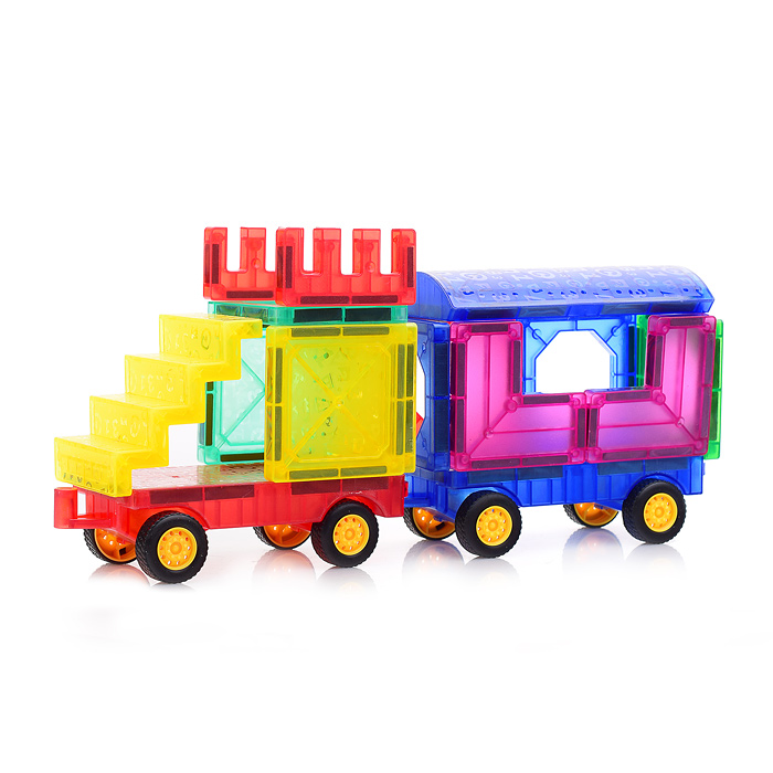 Фото к товару Конструктор магнитный HD382A "Строитель" (72 дет.) в коробке Конструктор магнитный HD382A "Строитель" (72 дет.) в коробке