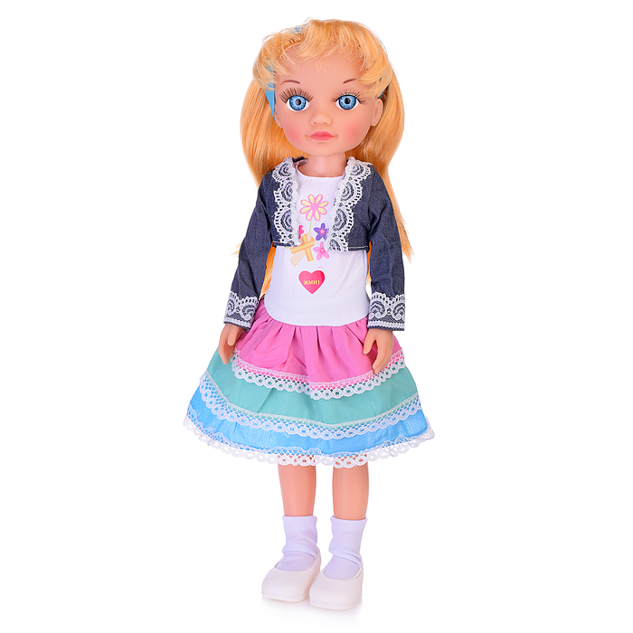 Кукла 5410 "Сонечка" озвученная, в можной одежде, в пакете