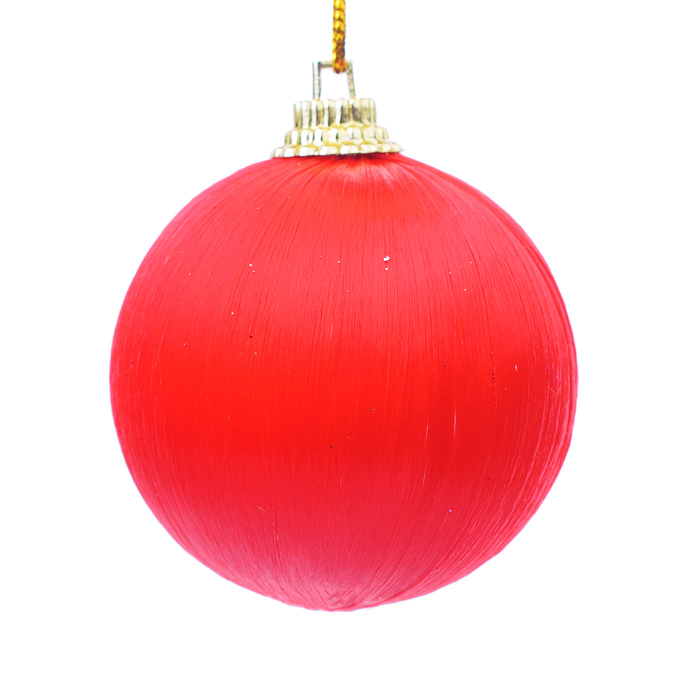 Набор новогодних украшений S1672 "Метелица" красные и золотые (5см*20шт)