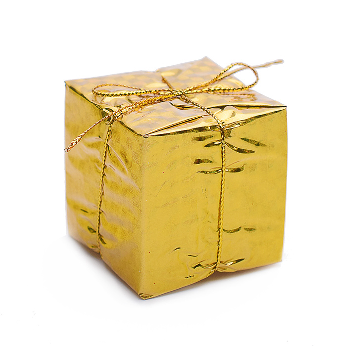 Набор новогодних украшений S1672 "Метелица" красные и золотые (5см*20шт)