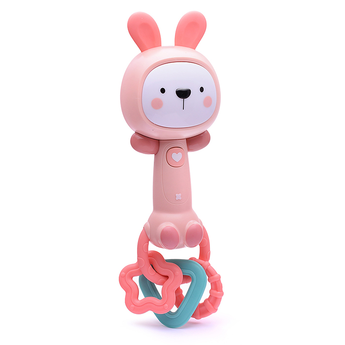 Погремушка Y0014-1 "Заюшка" на батарейках, в коробке