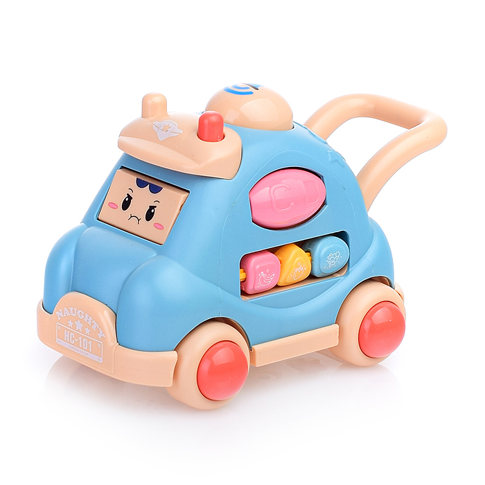 Машинка-бизиборд Y0011 "Распознавание цветов и форм" в коробке