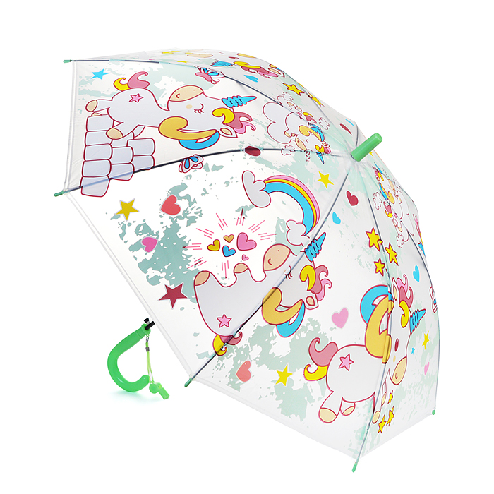 Фото к товару Зонт детский 00-3912 "Страна единорогов" (50см.) зеленый Зонт детский 00-3912 "Страна единорогов" (50см.) зеленый