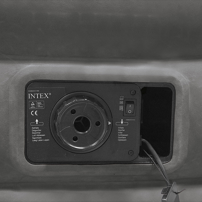 Надувная кровать "Comfort-Plush" 99х191х33см, встр.нас. 220В, до 136кг