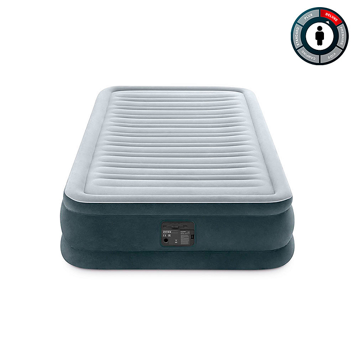 Надувная кровать "Comfort-Plush" 99х191х33см, встр.нас. 220В, до 136кг