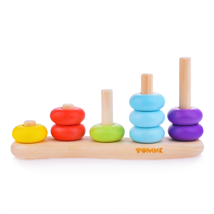 Сортер "Цветные колечки" (16 деталей)