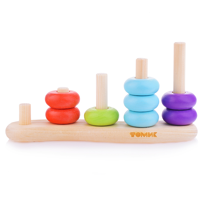 Сортер "Цветные колечки" (16 деталей)