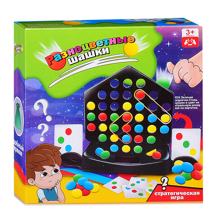 Фото к товару Стратегическая игра 021 "Разноцветные шашки" в коробке Стратегическая игра 021 "Разноцветные шашки" в коробке