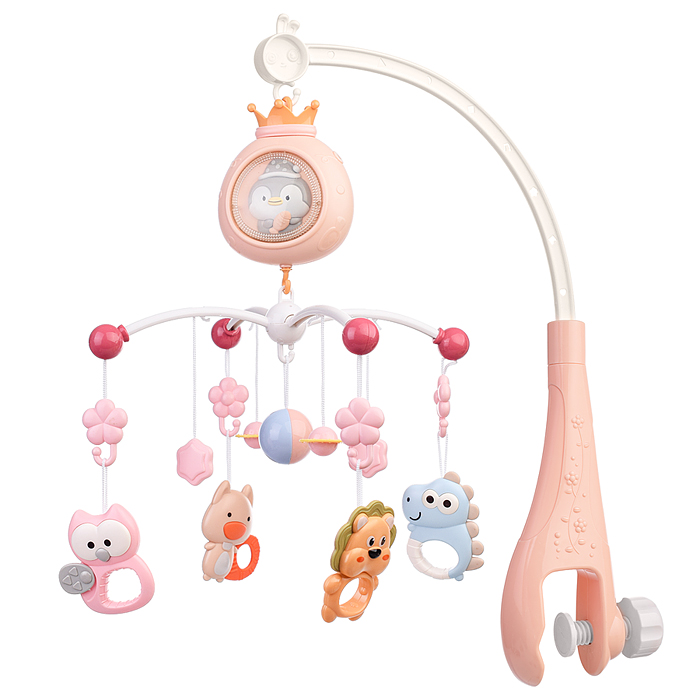 Фото к товару Мобиль на кроватку 368-6R "Мелодия" на батарейках, в коробке Мобиль на кроватку 368-6R "Мелодия" на батарейках, в коробке