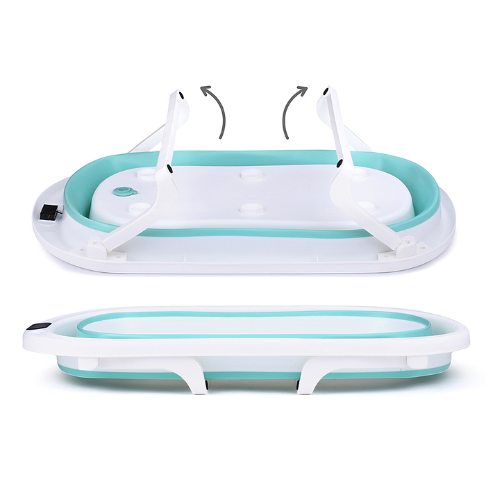 Ванночка для купания UT0143 (цвет: белый/бирюзовый)