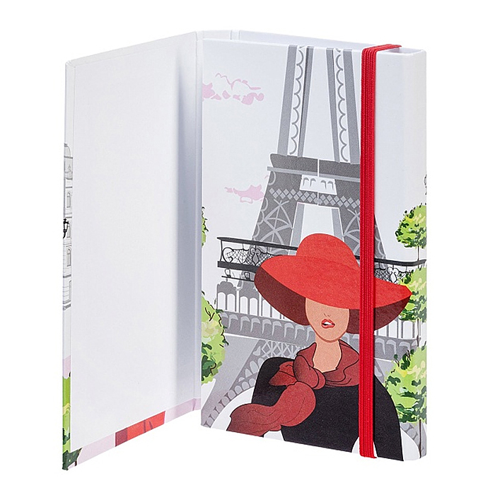 Записная книжка 80-50л А6ф "Увидеть Париж!" на гребне