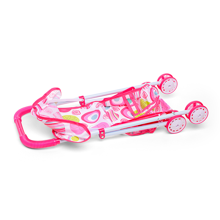 Коляска кукольная 935B-13 прогулочная, цвет розовый