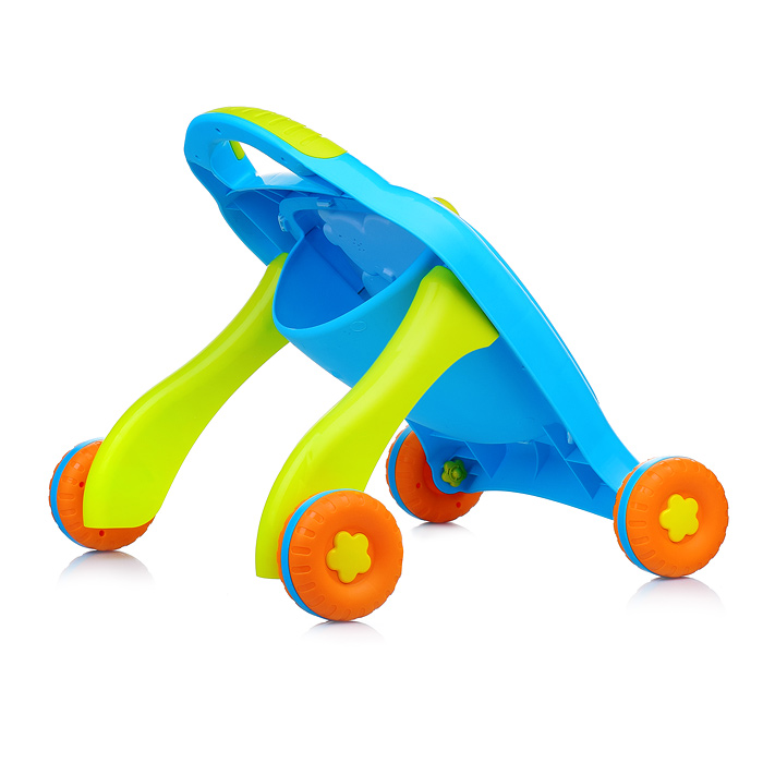 Ходунки 8778 "Милые животные" цвет голубой-зеленый, свет, звук