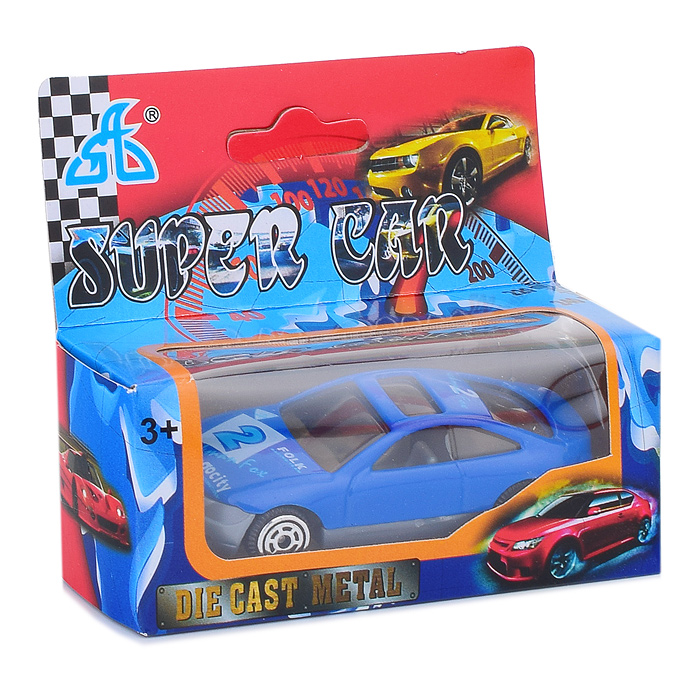 Машина 386927 "Гонка" металл., в коробке