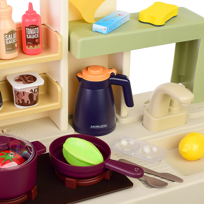 Игровой набор кухня 889-231 "Mini Chef" (свет, звук, пар, слив воды) в коробке