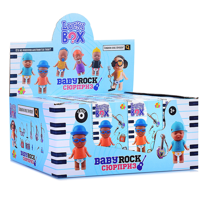 Фото к товару Пупс с аксессуарами "Baby rock" в асс. 6 видов, в кор. Пупс с аксессуарами "Baby rock" в асс. 6 видов, в кор.