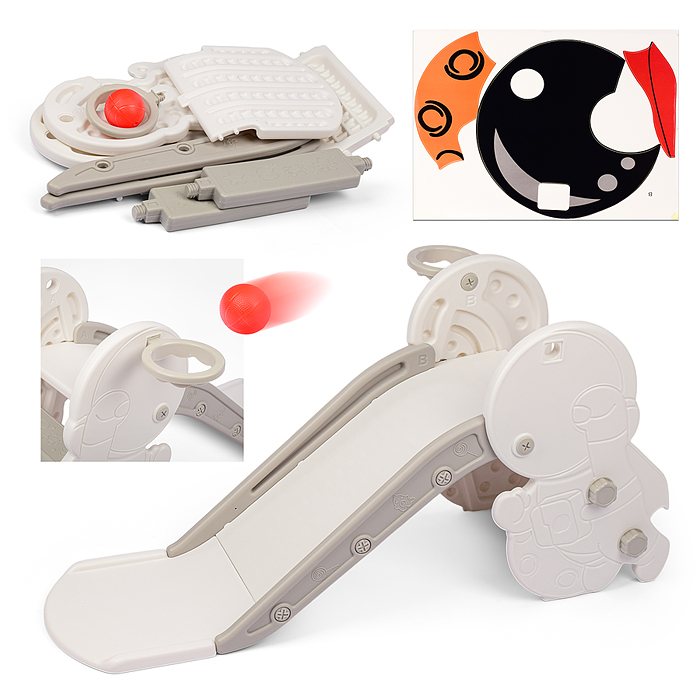 Горка детская UT0108 "Астронавт" (цвет белый)