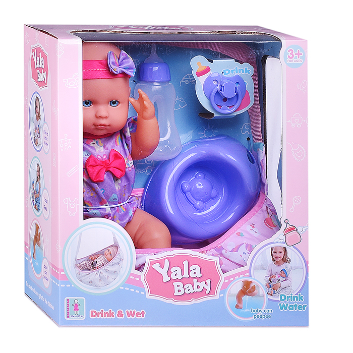 Пупс YL2430H-B "София" с аксессуарами, в коробке