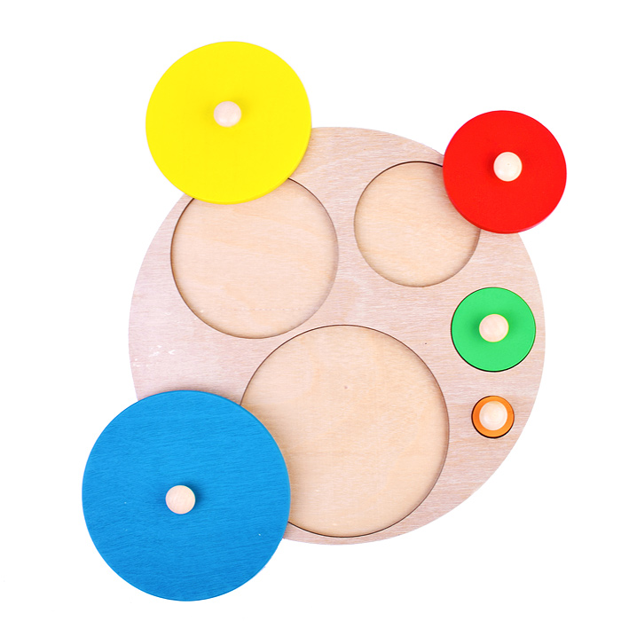 Фото к товару Пазл-вкладыш D1674 "Больше-меньше " Пазл-вкладыш D1674 "Больше-меньше "