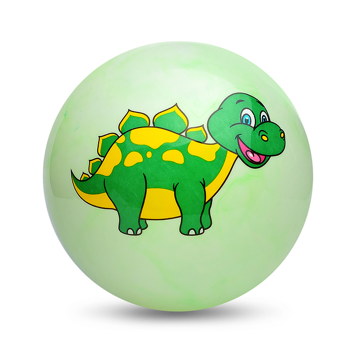 Мяч надувной PVC 00-3989 "Динозаврик-3" 22,5 см., 60 гр. (цвет микс)