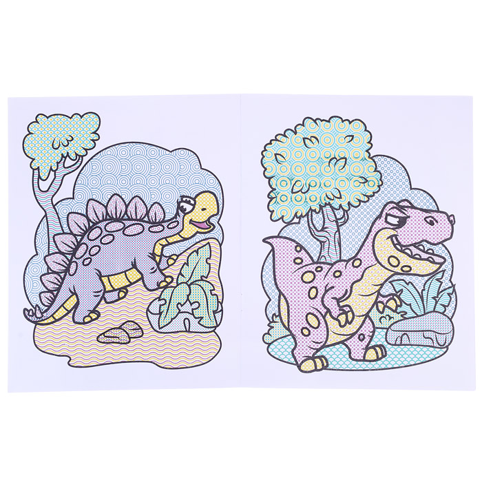 Раскраска водная. Динозавры.