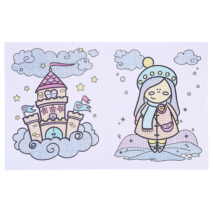 Раскраска водная. Для девочек. 