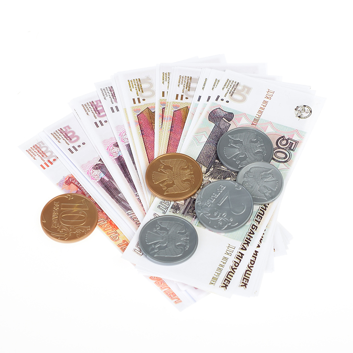 Игра настольная "Денежка. Играем в магазин. Покупаем всякую всячину"