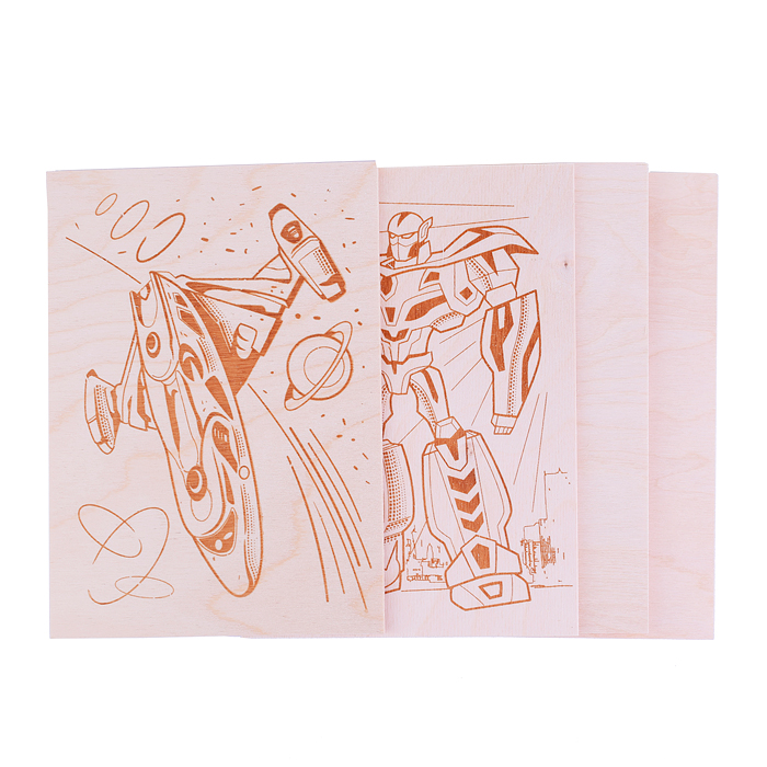 Электроприбор для выжигания по дереву «Вязь-10К»  (аппарат, 4 доски)