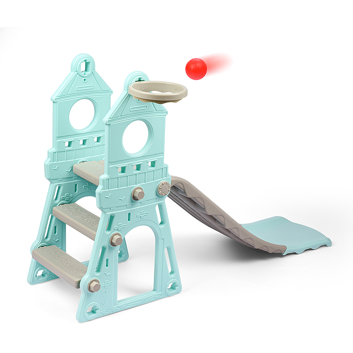 Горка детская UT0114 "Башня" (цвет мятный)