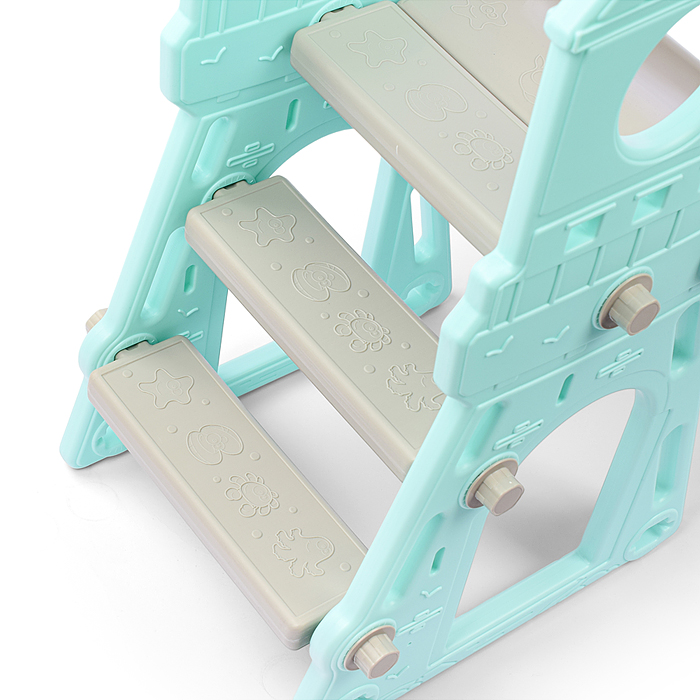 Горка детская UT0114 "Башня" (цвет мятный)