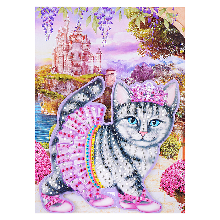 Алмазная мозаика фигурная "Животные" серия супер модель 