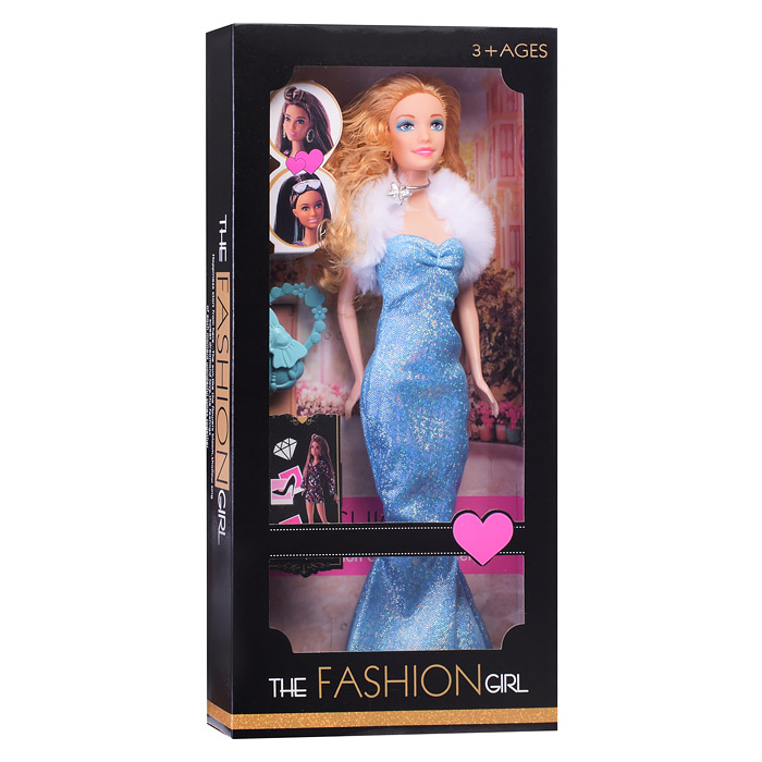 Кукла 4520-2 "Модель" с сумочкой, в ассортименте, в коробке