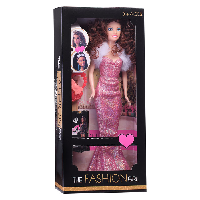 Кукла 4520-2 "Модель" с сумочкой, в ассортименте, в коробке