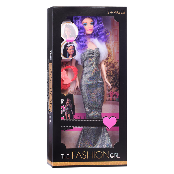 Кукла 4520-2 "Модель" с сумочкой, в ассортименте, в коробке