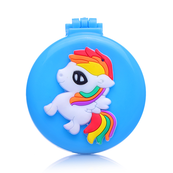 Расческа-мини массажная 00-3606 в ассортименте, с зеркалом